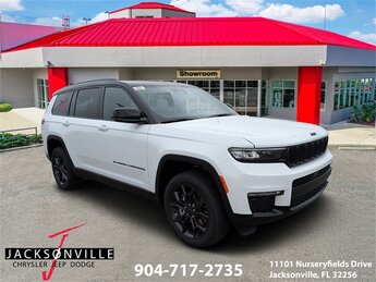 2025 Bright White Clearcoat Jeep Grand Cherokee L Limited 3.6L V6 24V VVT Engine SUV Automatic 4X4 4 Door