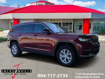 2023 Velvet Red Pearlcoat Jeep Grand Cherokee L Limited 4X4 4 Door SUV 3.6L V6 24V VVT Engine Automatic