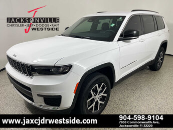 2025 Bright White Clearcoat Jeep Grand Cherokee L Limited 4 Door Automatic 3.6L V6 Cylinder Engine 4X4 SUV