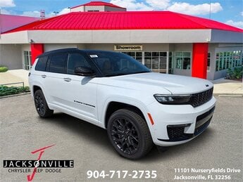 2025 Bright White Clearcoat Jeep Grand Cherokee L Summit Automatic 4X4 3.6L V6 24V VVT Engine SUV 4 Door