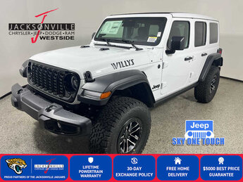 2026 Bright White Clearcoat Jeep Wrangler Willys 4 Door 4X4 Automatic SUV G 2.0L 4 Cylinder Engine2.0