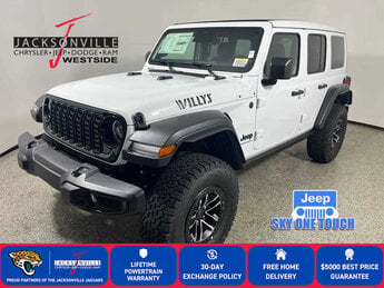 2026 Bright White Clearcoat Jeep Wrangler Willys 4 Door 4X4 Automatic SUV G 2.0L 4 Cylinder Engine2.0