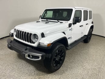 2025 Bright White Clearcoat Jeep Wrangler Sahara 4xe SUV 4X4 4 Door