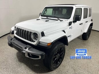 2025 Bright White Clearcoat Jeep Wrangler 4xe Sahara H 2.0L 4 Cylinder Engine2.0 4X4 Automatic 4 Door