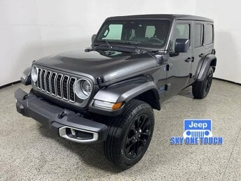 2025 Granite Crystal Metallic Clearcoat Jeep Wrangler 4xe Sahara SUV 4 Door Automatic H 2.0L 4 Cylinder Engine2.0