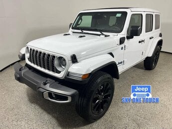 2025 Bright White Clearcoat Jeep Wrangler 4xe Sahara H 2.0L 4 Cylinder Engine2.0 SUV 4 Door Automatic