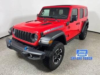 2025 Firecracker Red Clearcoat Jeep Wrangler 4xe Rubicon SUV Automatic 4X4 4 Door H 2.0L 4 Cylinder Engine2.0