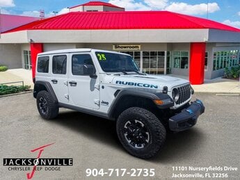 2025 Bright White Clearcoat Jeep Wrangler Rubicon 4xe SUV 4X4 Automatic