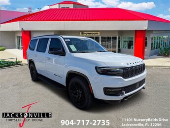 2025 Bright White Clearcoat Jeep Wagoneer Series II Carbide Automatic 3.0L I6 Engine 4 Door SUV