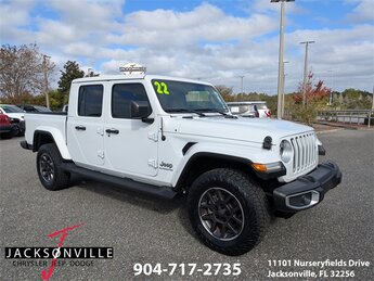 2022 Bright White Clearcoat Jeep Gladiator Overland Truck Automatic 3.6L V6 24V VVT Engine