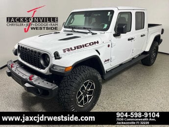 2024 Bright White Clearcoat Jeep Gladiator Rubicon X 4 Door G 3.6L V6 Cylinder Engine3.6 4X4