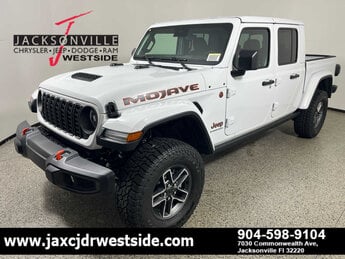 2025 Bright White Clearcoat Jeep Gladiator Mojave 4X4 Truck G 3.6L V6 Cylinder Engine3.6 4 Door