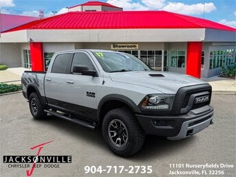 2017 Bright Silver Metallic Clearcoat Ram 1500 Rebel Automatic Truck 4 Door 4X4 3.6L V6 24V VVT Engine