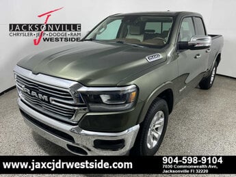 2021 Olive Green Pearlcoat Ram 1500 Laramie 4 Door Automatic G 3.6L V6 Cylinder Engine3.6