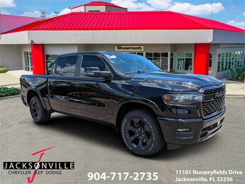 2025 Diamond Black Crystal Pearlcoat Ram 1500 Big Horn 4 Door RWD 3.6L V6 24V VVT Engine Automatic Truck