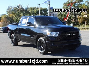 2022 Diamond Black Crystal Pearlcoat Ram 1500 Big Horn Truck G 3.6L V6 Cylinder Engine3.6 4 Door Automatic RWD