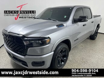2025 Billet Silver Metallic Clearcoat Ram 1500 Big Horn Automatic Truck G 3.6L V6 Cylinder Engine3.6