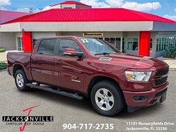 2022 Delmonico Red Pearlcoat Ram 1500 Big Horn HEMI 5.7L V8 Multi Displacement VVT Engine Truck 4 Door