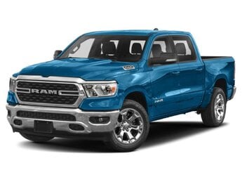2022 Hydro Blue Pearlcoat Ram 1500 Big Horn RWD Automatic HEMI 5.7L V8 Multi Displacement VVT Engine Truck 4 Door
