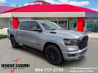 2022 Billet Silver Metallic Clearcoat Ram 1500 Big Horn 4 Door HEMI 5.7L V8 Multi Displacement VVT Engine Automatic Truck RWD
