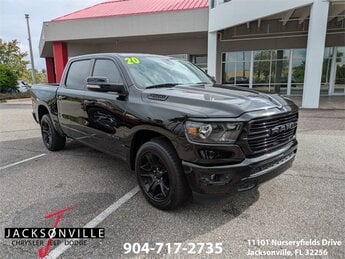 2020 Diamond Black Crystal Pearlcoat Ram 1500 Big Horn Automatic HEMI 5.7L V8 Multi Displacement VVT Engine 4 Door Truck