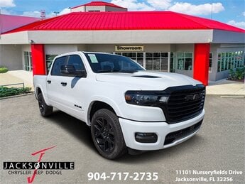 2025 Bright White Clearcoat Ram 1500 Laramie Truck 3.0L I6 Engine RWD 4 Door Automatic