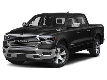 2019 Diamond Black Crystal Pearlcoat Ram 1500 Laramie Automatic HEMI 5.7L V8 Multi Displacement VVT Engine Truck 4 Door