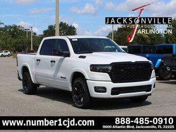 2025 Bright White Clearcoat Ram 1500 Big Horn G 3.6L V6 Cylinder Engine3.6 Automatic 4X4