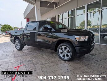 2023 Diamond Black Crystal Pearlcoat Ram 1500 Big Horn/Lone Star 3.6L V6 24V VVT Engine 4X4 Automatic Truck