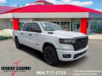 2025 Bright White Clearcoat Ram 1500 Big Horn 4X4 Automatic 3.6L V6 24V VVT Engine