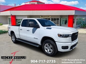 2025 Bright White Clearcoat Ram 1500 Big Horn 3.0L I6 Engine Automatic 4X4 4 Door Truck