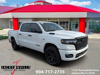 2026 Bright White Clearcoat Ram 1500 Big Horn HEMI 5.7L V8 Multi Displacement VVT eTorque Engine 4X4 Automatic Truck 4 Door