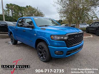 2026 Hydro Blue Pearlcoat Ram 1500 Big Horn HEMI 5.7L V8 Multi Displacement VVT eTorque Engine Automatic 4X4 Truck 4 Door
