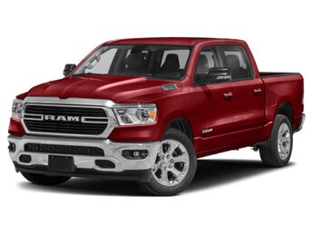 2021 Flame Red Clearcoat Ram 1500 Big Horn 4 Door Automatic HEMI 5.7L V8 Multi Displacement VVT Engine 4X4 Truck