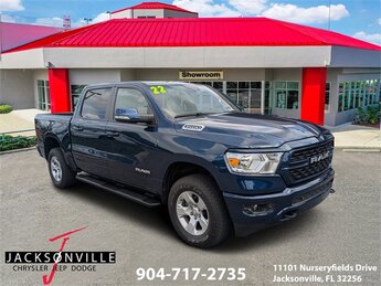 2022 Patriot Blue Pearlcoat Ram 1500 Big Horn Automatic 4 Door HEMI 5.7L V8 Multi Displacement VVT Engine 4X4 Truck