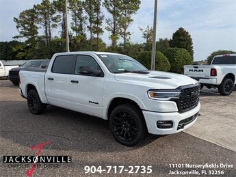 2026 Bright White Clearcoat Ram 1500 Limited Automatic 4 Door Truck 4X4 3.0L I6 Engine