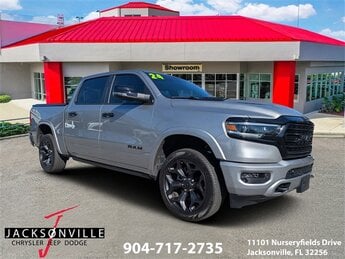 2024 Billet Silver Metallic Clearcoat Ram 1500 Limited Automatic Truck 4 Door HEMI 5.7L V8 Multi Displacement VVT eTorque Engine 4X4