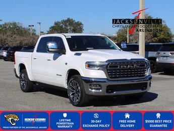 2026 Ivory White Tri-Coat Pearlcoat Ram 1500 Longhorn 4 Door G 5.7L 8 Cylinder Engine5.7 Truck Automatic