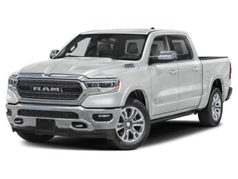2023 Bright White Clearcoat Ram 1500 Limited Truck 4 Door 4X4 HEMI 5.7L V8 Multi Displacement VVT eTorque Engine Automatic