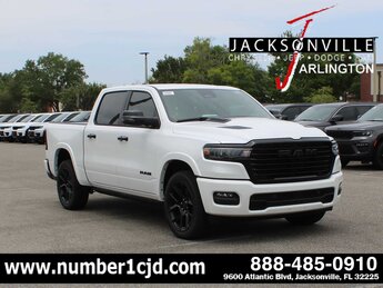 2025 Ivory White Tri-Coat Pearlcoat Ram 1500 Laramie 4 Door Truck G 3.0L Straight 6 Cylinder Engine3.0 4X4 Automatic