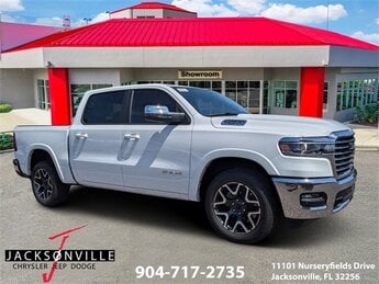2025 Bright White Clearcoat Ram 1500 Laramie 4 Door Automatic Truck