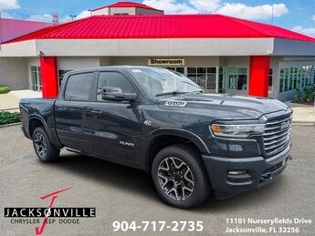 2026 Forged Blue Metallic Ram 1500 Laramie Truck HEMI 5.7L V8 Multi Displacement VVT eTorque Engine Automatic