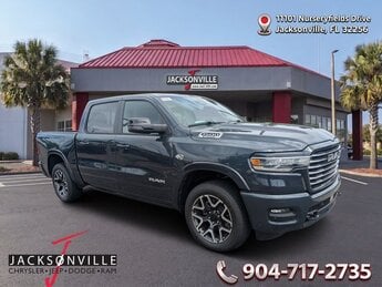 2026 Forged Blue Metallic Ram 1500 Laramie 4X4 HEMI 5.7L V8 Multi Displacement VVT eTorque Engine Automatic