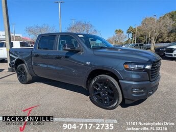 2026 Forged Blue Metallic Ram 1500 Laramie Truck HEMI 5.7L V8 Multi Displacement VVT eTorque Engine 4 Door