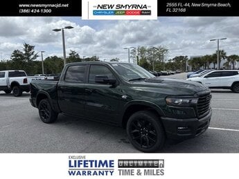 2026 Serrano Green Metallic Ram 1500 Laramie Truck HEMI 5.7L V8 Multi Displacement VVT eTorque Engine 4 Door