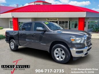 2024 Granite Crystal Metallic Clearcoat Ram 1500 Laramie 4X4 Truck Automatic 4 Door HEMI 5.7L V8 Multi Displacement VVT eTorque Engine