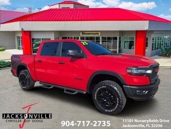 2025 Flame Red Clearcoat Ram 1500 Rebel 4X4 Truck Automatic 3.0L I6 Engine 4 Door