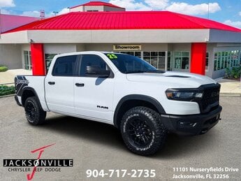 2025 Bright White Clearcoat Ram 1500 Rebel Automatic 4 Door Truck 4X4 3.0L I6 Engine