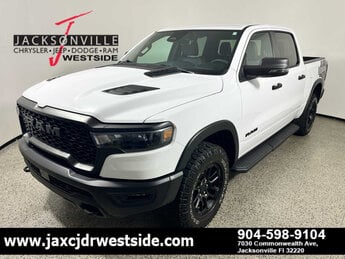 2025 Bright White Clearcoat Ram 1500 Rebel G 3.0L Straight 6 Cylinder Engine3.0 Truck 4X4 Automatic 4 Door