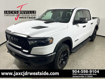2025 Bright White Clearcoat Ram 1500 Rebel G 3.0L Straight 6 Cylinder Engine3.0 Truck 4X4 Automatic 4 Door